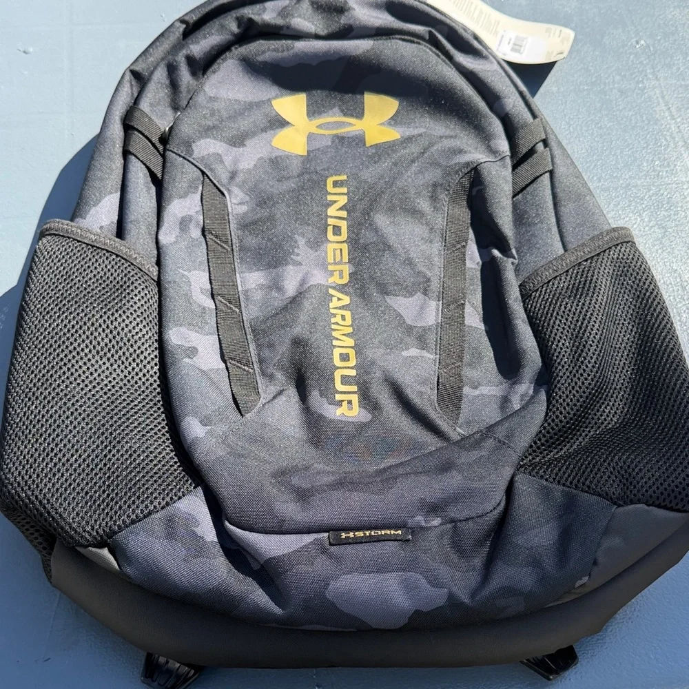 Under Armour Camo Black and Gold Backpack